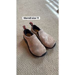 Merrell Jungle Moc Suede Leather Slip On Outdoor Unisex Kids Shoe size 11